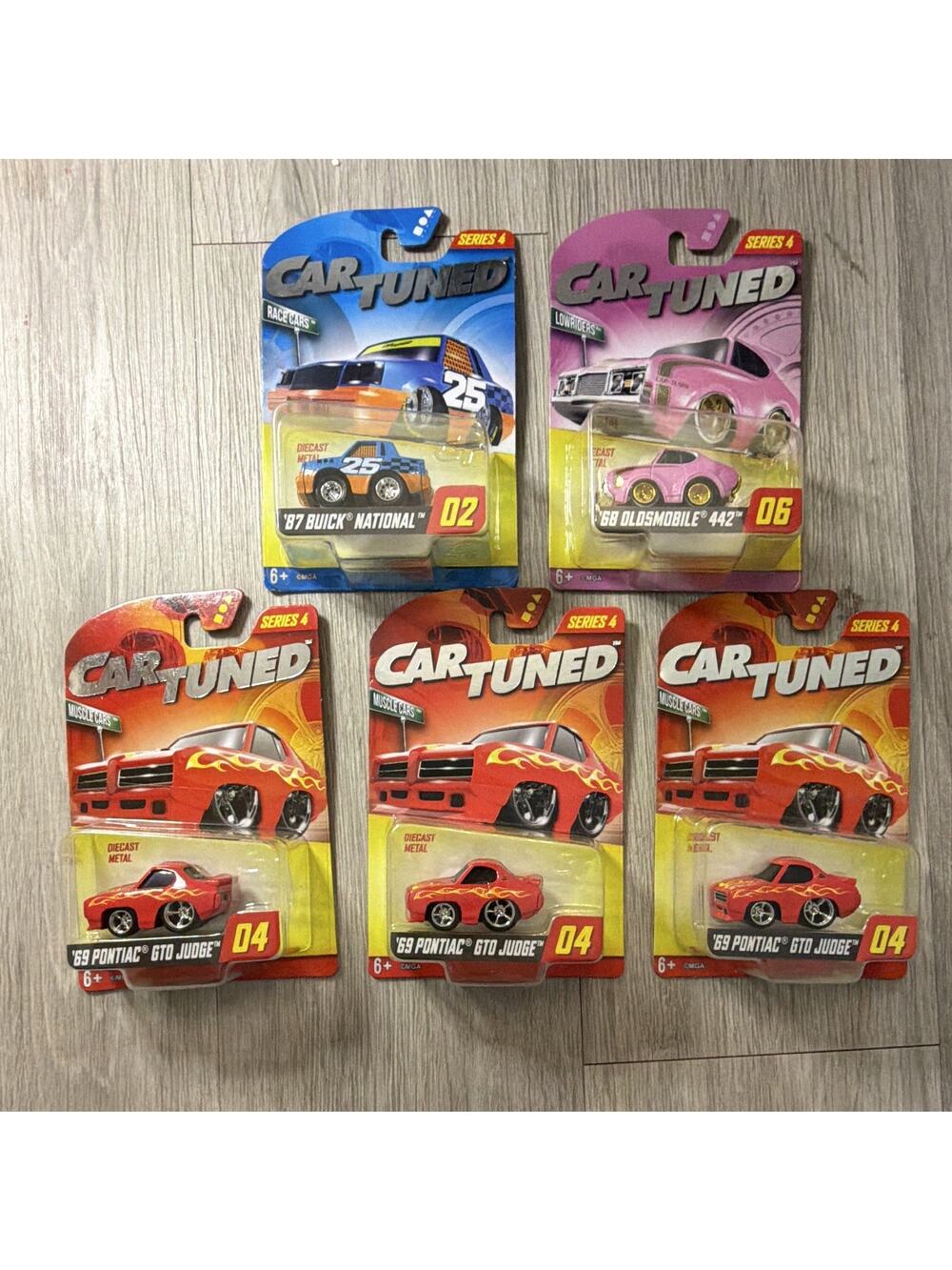 Car Tuned Series 4 Diecast Metal Lot of 5 Buick National/Oldsmobile 442/GTO